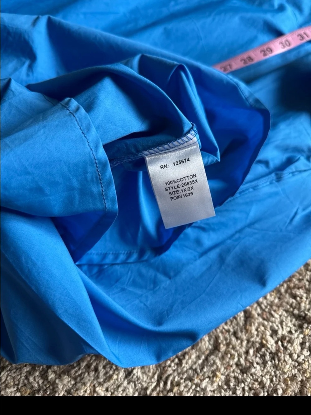 NWT GoodTime USA Bold Blue High Low Shirt Dress size 1X/2X - Picture 11 of 12